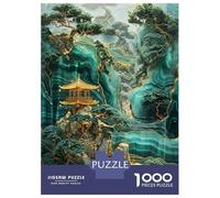 Rompecabezas De 1000 Piezas para Adolescentes Mountain Forest Temple Rompecabezas Juegos Relajantes Análisis Y Lógica Reducción del Estrés Regalos 70x50cm/1000pcs