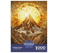 Rompecabezas De 1000 Piezas para Adolescentes Mountain Peak Gold Mosaic Rompecabezas Juego De Ingenio Decoración De Pared Regalos De Cumpleaños Y Únicos 38x26cm/1000pcs