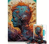 Rompecabezas de 1000 Piezas para Adolescentes Mujer Árbol, Arte de Corte Preciso, Juego Divertido para Concentrarse, Relajarse, Tiempo de Juego, Regalo de Cumpleaños (50x75cm)