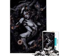 Rompecabezas de 1000 Piezas para Adolescentes Mujer emergiendo de la Piedra Juego Educativo desafío Juguete Juego Familiar Divertido y con Humor Regalo Ideal para cumpleaños (tamaño 38x52cm)