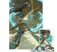 Rompecabezas de 1000 Piezas para Adolescentes Mujer guerrera mística Sanadora Divina Rompecabezas para Adultos Juego práctico Corte de precisión Actividades Divertidas en casa (tamaño 38x26cm)