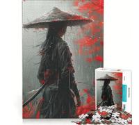 Rompecabezas de 1000 Piezas para Adolescentes Mujer samurái Serena Juguete para armar Mejora la Memoria con Piezas de Formas aleatorias Que encajan Perfectamente 38x26cm