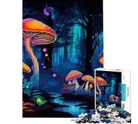 Rompecabezas de 1000 Piezas para Adolescentes Mundo del Bosque de Setas Juegos relajantes Juguetes adictivos para Cultivar la Paciencia Gran Regalo Un Reto difícil (Tamaño 50x75cm)