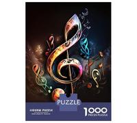 Rompecabezas De 1000 Piezas para Adolescentes Music Note Rompecabezas para Adultos Juguetes Antiestrés Regalos De Desafío Difícil para Amigos Y Familiares 38x26cm/1000pcs