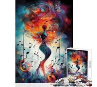 Rompecabezas de 1000 Piezas para Adolescentes música armonía del Alma Juguetes de Bricolaje Gran Regalo para Juegos Juego de ingenio desafiante para completar tamaño 50x75cm