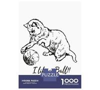 Rompecabezas De 1000 Piezas para Adolescentes My Cat Like A Ball Rompecabezas para Adultos Juegos De Relajación Desafío Difícil Desafío Educativo 52x38cm/1000pcs