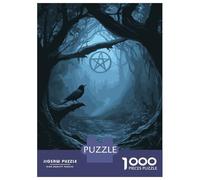 Rompecabezas De 1000 Piezas para Adolescentes Mystic Forest Path with Pentagram Rompecabezas para Adultos Juguete Decoración De Pared Decoración Cumpleaños, Navidad 38x26cm/1000pcs