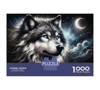 Rompecabezas De 1000 Piezas para Adolescentes Mystic Wolf Spirit Rompecabezas para Adultos Juguetes Antiestrés Regalos De Desafío Difícil para Amigos Y Familiares 70x50cm/1000pcs