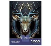 Rompecabezas De 1000 Piezas para Adolescentes Mystical Astrology Deer Rompecabezas para Adultos Juegos Relajantes Decoración De Pared 52x38cm/1000pcs