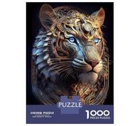 Rompecabezas De 1000 Piezas para Adolescentes Mystical Cosmic Tiger Rompecabezas para Adultos Juegos Relajantes Vacaciones En Casa Matar El Tiempo 38x26cm/1000pcs