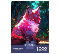 Rompecabezas De 1000 Piezas para Adolescentes Mystical Fox in Enchanted Forest Rompecabezas para Adultos Juego Práctico Ensamblaje De Patrones Regalo De Cumpleaños, Regalos, 52x38cm/1000pcs