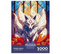 Rompecabezas De 1000 Piezas para Adolescentes Mystical Kitsune Rompecabezas para Adultos Juegos Relajantes Vacaciones En Casa Matar El Tiempo 52x38cm/1000pcs