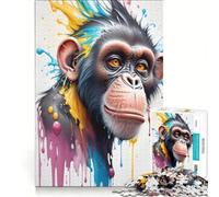 Rompecabezas de 1000 Piezas para Adolescentes Mystical Monkey Muse Juego Imposible difícil y desafiante cumpleaños y Navidad 38x26cm
