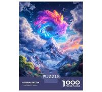 Rompecabezas De 1000 Piezas para Adolescentes Mystical Mountain Landscape Rompecabezas para Adultos Juegos Divertidos Desafío Difícil para Cumpleaños, Navidad 70x50cm/1000pcs