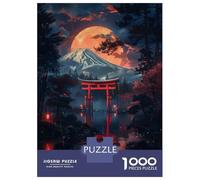 Rompecabezas De 1000 Piezas para Adolescentes Mystical Night Japanese Rompecabezas Juego Familiar Mejora La Memoria Cumpleaños 70x50cm/1000pcs