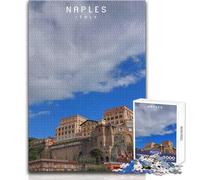 Rompecabezas de 1000 Piezas para Adolescentes Nápoles, Hermoso diseño, Juego difícil, desafío, Juguetes antiestrés, tamaño 38x52cm