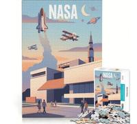 Rompecabezas de 1000 Piezas para Adolescentes, NASA, EE UU, Espacio, Juego Educativo, Entrena tu Cerebro y Tus Manos, Regalo para Amigos y Familiares 38x26cm