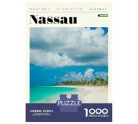 Rompecabezas De 1000 Piezas para Adolescentes Nassau Beach Bahamas Travel Art Rompecabezas para Adolescentes Juegos Relajantes Decoración Perfecta Regalos De Cumpleaños Y Únicos 38x26cm/1000pcs
