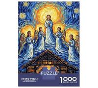 Rompecabezas De 1000 Piezas para Adolescentes Nativity Scene in Van Gogh Style Rompecabezas para Adultos Juguete Decoración De Pared Decoración De Pared Juego Desafiante Regalos 52x38cm/1000pcs