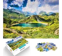 Rompecabezas de 1000 Piezas para Adolescentes Naturaleza de los Alpes de Bérgamo, Italia Juego Educativo Familiar Buen Regalo 75x50cm