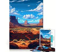 Rompecabezas de 1000 Piezas para Adolescentes, Naturaleza de Utah, Arte pixelado, Borde Limpio, Juego de ingenio, Juguete de Juego inactivo, decoración navideña, Regalo (50x75cm)