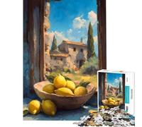 Rompecabezas de 1000 Piezas para Adolescentes Naturaleza Muerta con Limones toscanos Junto a la Ventana Ideal para cumpleaños y Navidad Un Juego práctico Divertido y con Humor para Mayores Incluye