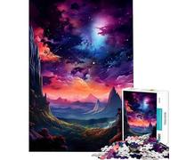 Rompecabezas de 1000 Piezas para Adolescentes Naturaleza y Galaxia Asombrosa Juguete Educativo desafiante Obra de Arte difícil Regalo (tamaño 38x52cm)