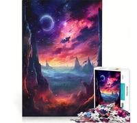 Rompecabezas de 1000 Piezas para Adolescentes Naturaleza y Galaxia del Caos Juego Imposible Difícil y Reto Cumpleaños y Navidad 38x52cm