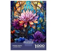 Rompecabezas De 1000 Piezas para Adolescentes Nature Stained Glass Rompecabezas para Adultos Juguetes DIY Alivio del Estrés Oferta como Regalos para Toda La Familia 70x50cm/1000pcs