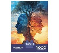 Rompecabezas De 1000 Piezas para Adolescentes Nature's Connection Tree Faces Sky Rompecabezas para Adultos Juego Familiar Análisis Y Lógica Interacción Entre Padres E Hijos 70x50cm/1000pcs
