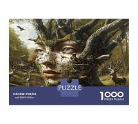 Rompecabezas De 1000 Piezas para Adolescentes Nature's Face Forest Spirit Rompecabezas para Adultos Juego Práctico Pero Divertido Y Humorístico Regalos para Reducir El Estrés 38x26cm/1000pcs