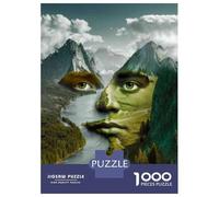 Rompecabezas De 1000 Piezas para Adolescentes Nature's Face Mountain Majesty Rompecabezas para Adultos Juguetes De Bricolaje Montaje De Patrones Ayuda A Ejercitar El Cerebro 38x26cm/1000pcs