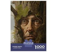 Rompecabezas De 1000 Piezas para Adolescentes Nature's Face Tree Spirit Artwork Rompecabezas para Adolescentes Juego Familiar Mejora La Memoria Cumpleaños Y Navidad 52x38cm/1000pcs