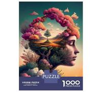 Rompecabezas De 1000 Piezas para Adolescentes Nature's Harmony A Dreamy Landscape Within Rompecabezas para Adultos Juguetes Antiestrés Mejora La Memoria Gran Regalo para Jugar 38x26cm/1000pcs