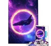 Rompecabezas de 1000 Piezas para Adolescentes Nave Espacial entrando en un Anillo Rompecabezas de 1000 Piezas para decoración del hogar Juguete de construcción con patrón Oferta