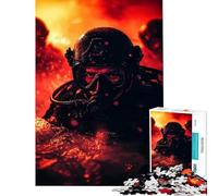 Rompecabezas de 1000 Piezas para Adolescentes Navy Seal en acción Divertido Juego Educativo Juguete de desafío Regalo Ideal para cumpleaños Alivia el estrés (tamaño 38x26cm)