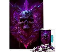 Rompecabezas de 1000 Piezas para Adolescentes Neon Inferno Diversión en casa Actividades Regalos para Mujeres Juegos Familiares para Mayores de 14 años 38x26cm