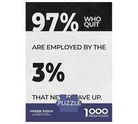 Rompecabezas De 1000 Piezas para Adolescentes Never Gave Up Rompecabezas para Adultos Juegos De Relajación Desafío Difícil Desafío Educativo 52x38cm/1000pcs