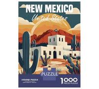 Rompecabezas De 1000 Piezas para Adolescentes New Mexico Travel Rompecabezas para Adultos Juego De Ingenio Desafío Difícil Cumpleaños 70x50cm/1000pcs