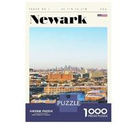Rompecabezas De 1000 Piezas para Adolescentes Newark New Jersey Travel Art Rompecabezas De Juguete para Decoración De Pared Desafío Difícil Regalo De Cumpleaños, Regalos, 52x38cm/1000pcs