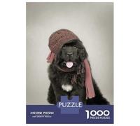 Rompecabezas De 1000 Piezas para Adolescentes Newfoundland Dog Puppy Rompecabezas para Adultos Juegos De Relajación Desafío Difícil Desafío Educativo 38x26cm/1000pcs