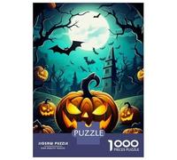 Rompecabezas De 1000 Piezas para Adolescentes Nightmare Spooky Pumpkins Rompecabezas para Adultos Juegos Divertidos Decoración Cumpleaños, Navidad 70x50cm/1000pcs