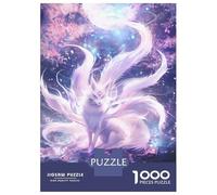 Rompecabezas De 1000 Piezas para Adolescentes Nine-Tailed Fox in Cherry Blossom Scene Rompecabezas para Adultos Juego Familiar Antiestrés Cumpleaños Y Navidad 70x50cm/1000pcs