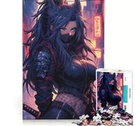 Rompecabezas de 1000 Piezas para Adolescentes Ninja Foxgirl Juegos Divertidos Entrena tu Cerebro y Tus Manos Mejora el Amor Entre Parejas 50x75cm