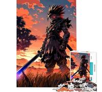 Rompecabezas de 1000 Piezas para Adolescentes Ninja Samurai desatado Divertidas Actividades en casa Juegos educativos y entretenidos Aptos para Mayores de 14 años (38x52cm)