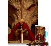 Rompecabezas de 1000 Piezas para Adolescentes niño con Espada y dragón,diseño de Corte Fino,Juego de concentración,Regalo para Momentos de Paz,diversión y Navidad (50x75cm)