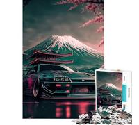 Rompecabezas de 1000 Piezas para Adolescentes Nissan S Silvia Sakura Juego Educativo Juguete antiestrés Regalo de cumpleaños (tamaño 75x50cm)