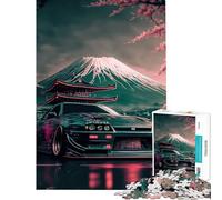 Rompecabezas de 1000 Piezas para Adolescentes Nissan S Silvia Sakura Juego Educativo Juguete antiestrés Regalo de cumpleaños (tamaño 38x52cm)