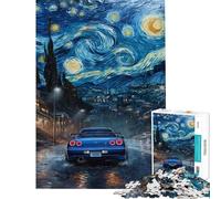 Rompecabezas de 1000 Piezas para Adolescentes Nissan Skyline R GTR Rompecabezas para Adultos Antiestrés Juguetes Regalos para Mujeres Difícil y desafiante (Tamaño 50x75cm)