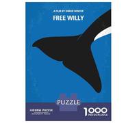Rompecabezas De 1000 Piezas para Adolescentes No1359 My Free Willy Rompecabezas para Adultos Juegos Divertidos Decoración Cumpleaños, Navidad 52x38cm/1000pcs